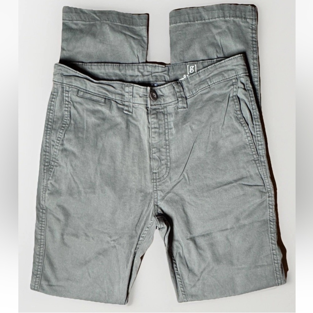 (30x32) GEORGE Slim Khaki Green Slacks